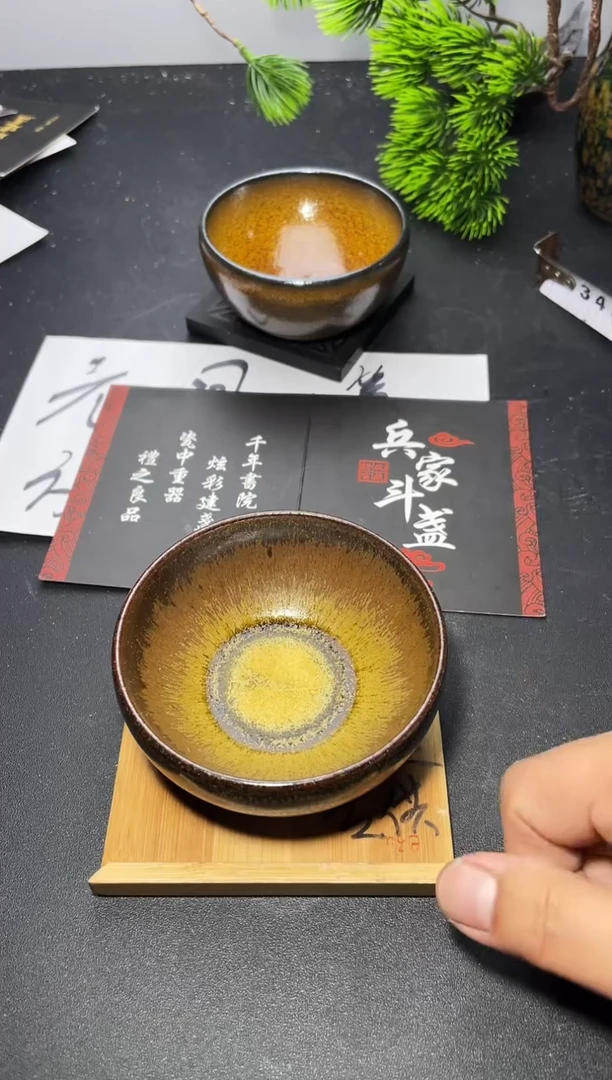 茶盏346 叶紫建盏