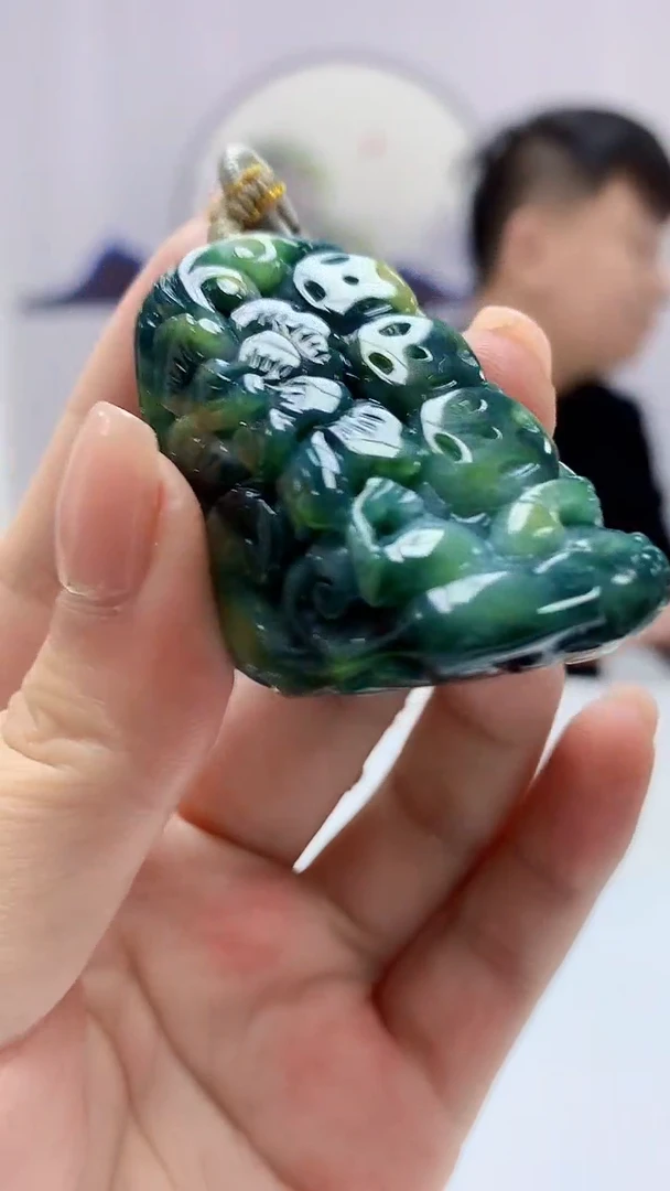 【闪购商品】定制翡翠未镶嵌4925ms-毛货296花鸟
