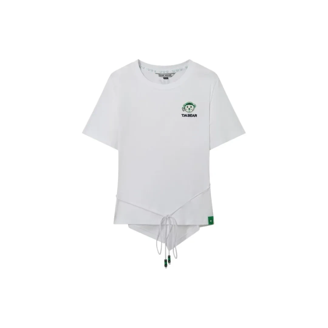 Teenie Weenie 卡通动漫常规圆领通勤短袖 T恤 女款TTRA222404T