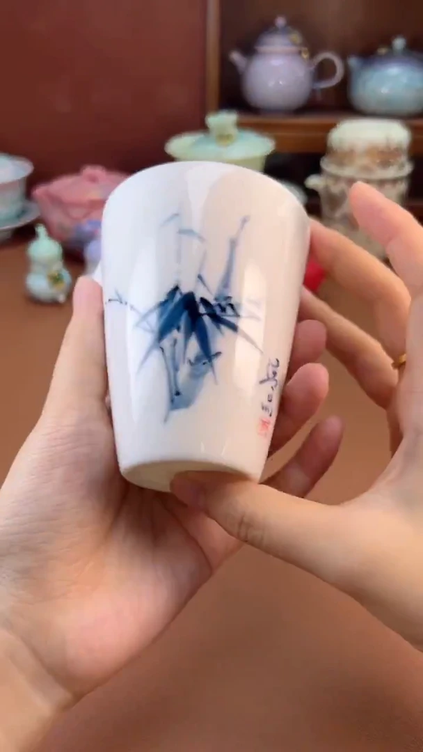 拾椿山 | 精美陶瓷茶具/茶器/茶道配件 竹子公道杯