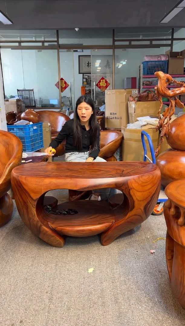 木香樟木创意茶桌