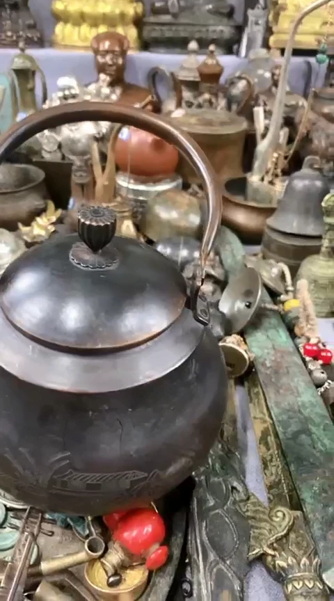 【闪购商品】一物一拍编号铜壶2