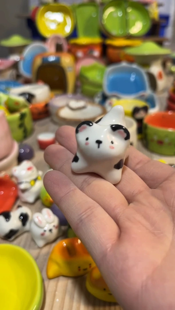 99手绘釉下彩微瑕陶瓷