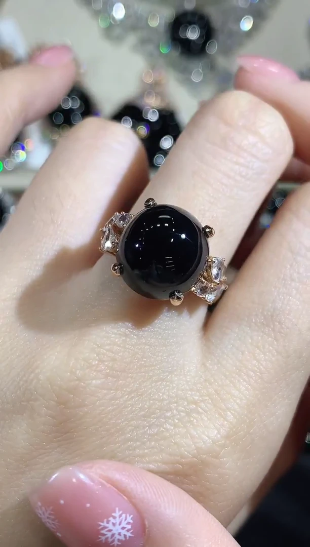 18K金镶嵌戒指翡翠C56翡翠