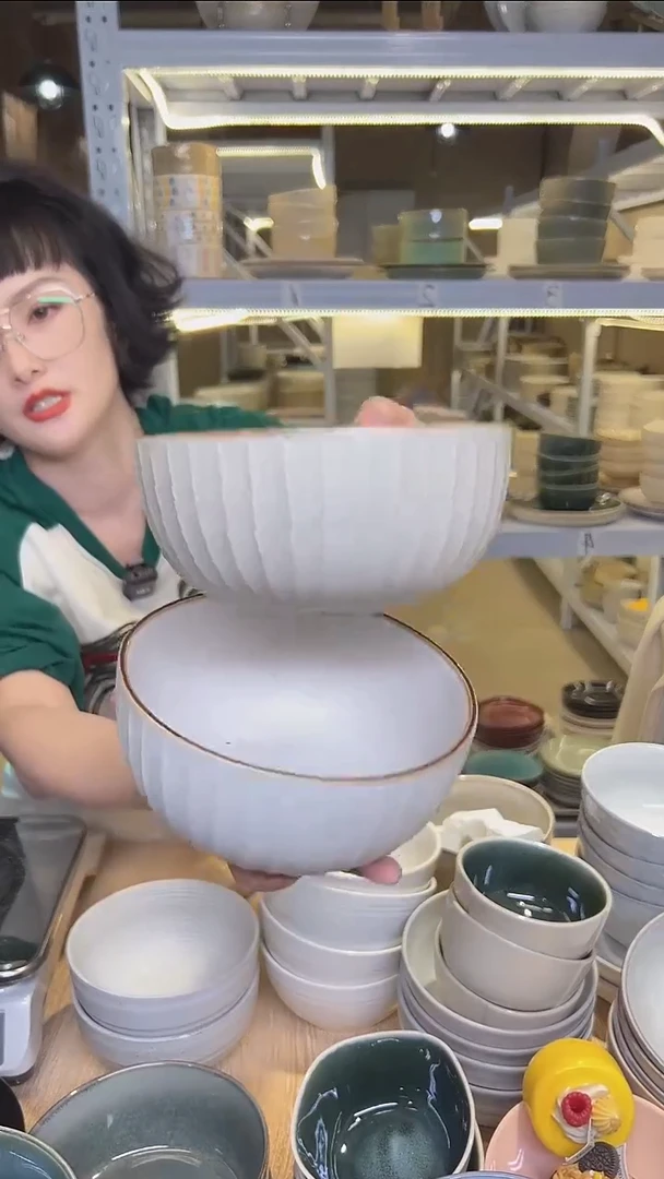 瓷134外贸尾货高温釉下彩陶瓷餐具默认微瑕