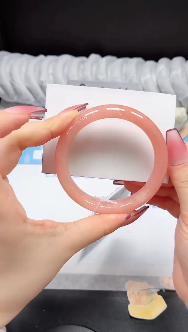 未镶嵌手镯石英质玉76/桃花58.4