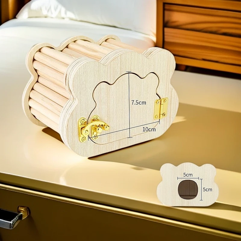 仓鼠偷窥系列木窝房子躲避观察屋金丝熊小宠玩耍造景布景宠物用品