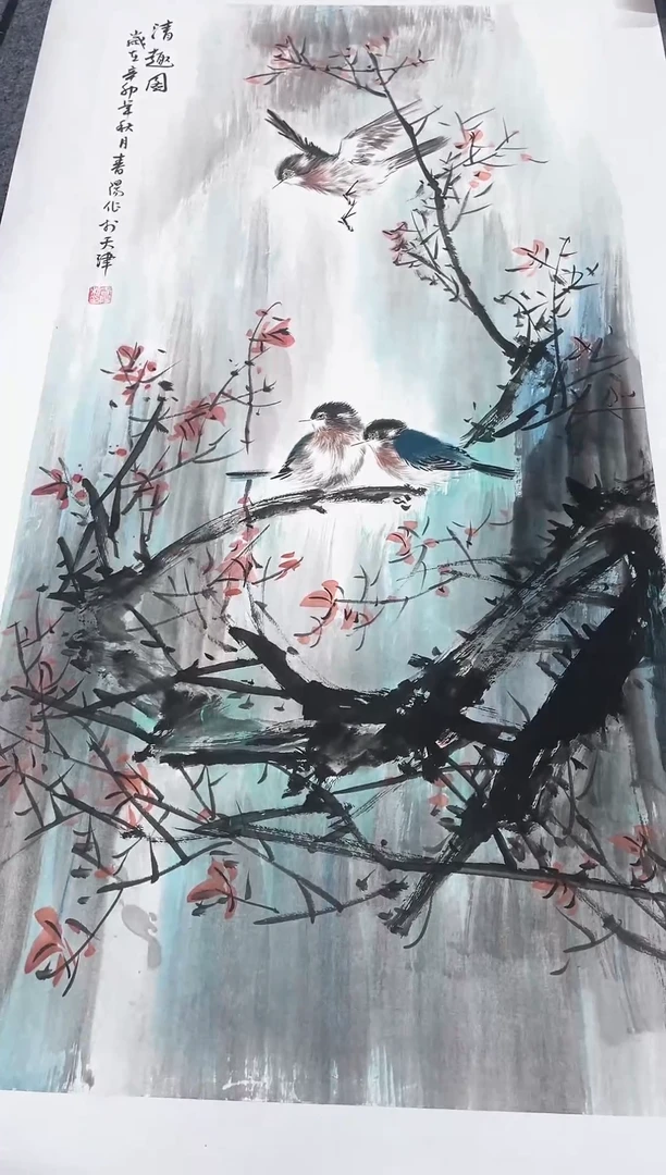 精品国画花鸟作品