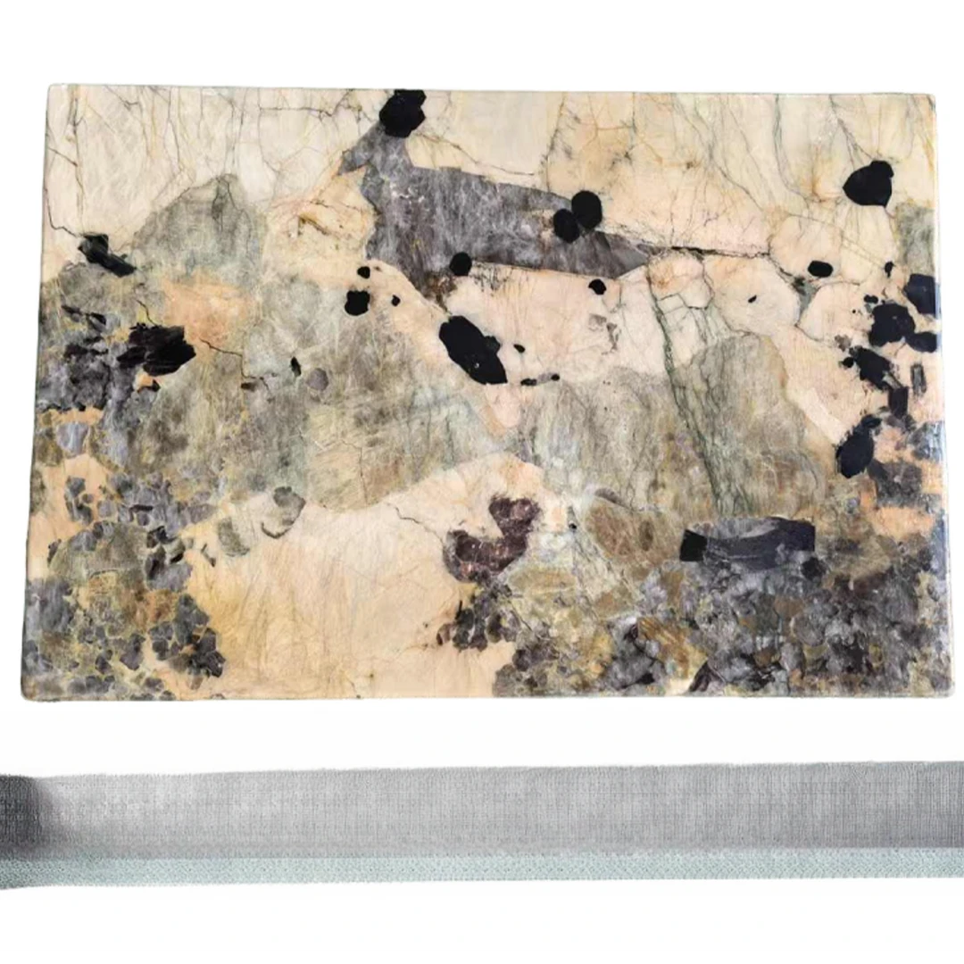 天然大理石奢石潘多拉边几（520*370）家用客厅简约