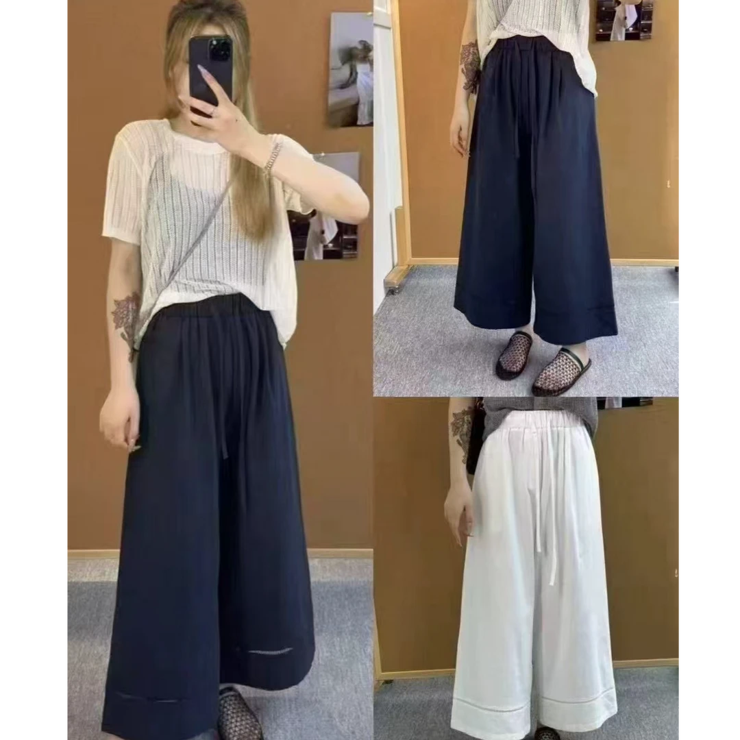 【墨臻精选】夏季宽松薄款时尚韩版麻料休闲裤 5832