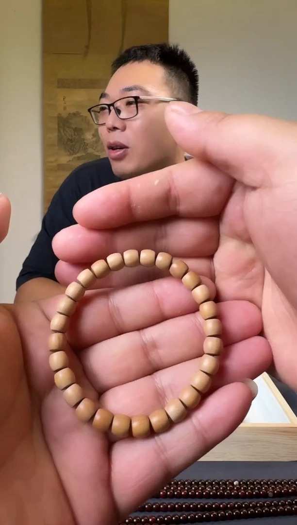 檀香木手串/手链印度老山檀7mm单圈手串