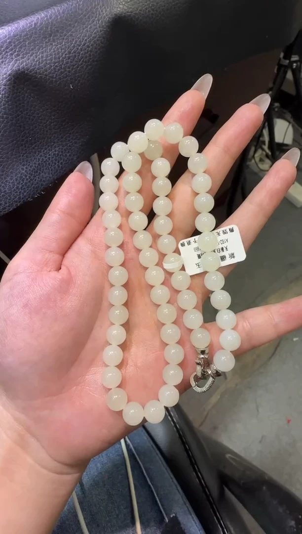未镶嵌手串和田玉?***转天泰白玉妈妈连（产地直发）