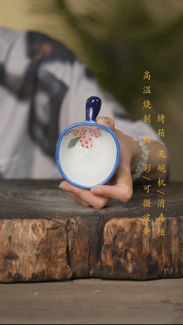 瓷片景德镇高温釉下彩可微波烤箱洗碗机