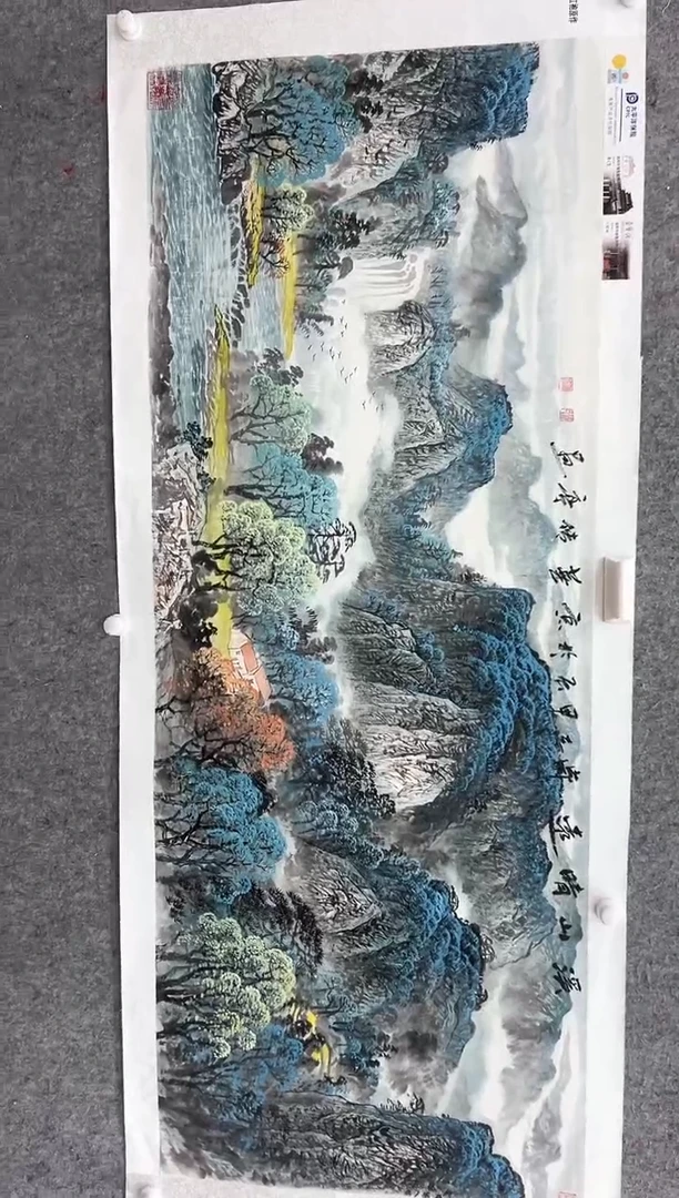 国画张传亭老师的红袍作品