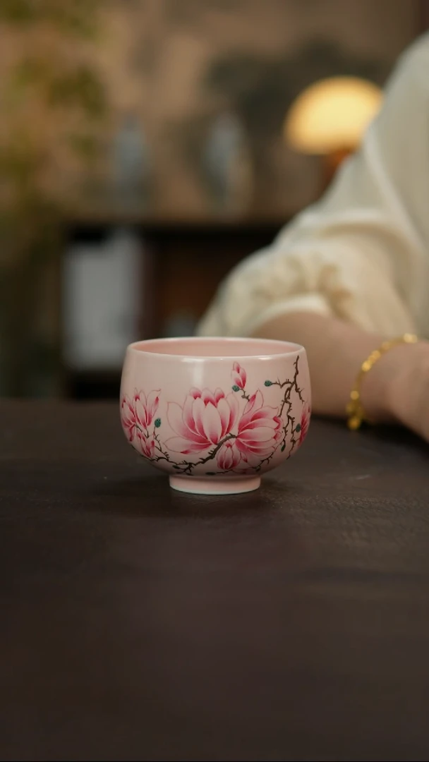 杯景德镇陶瓷杯碗柴烧多人