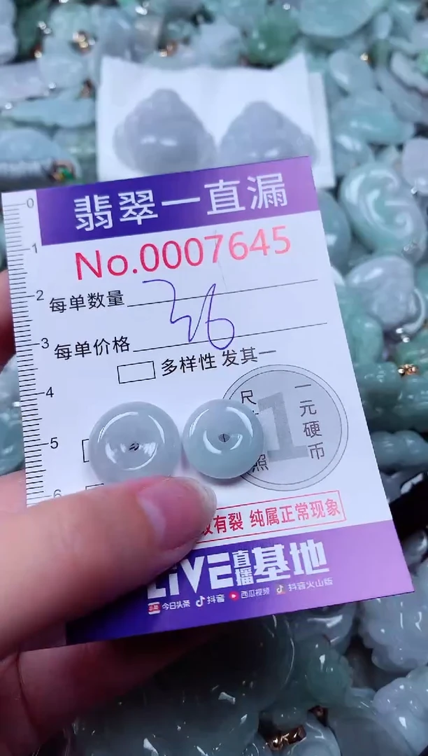 吊坠(不含链)未镶嵌翡翠7645