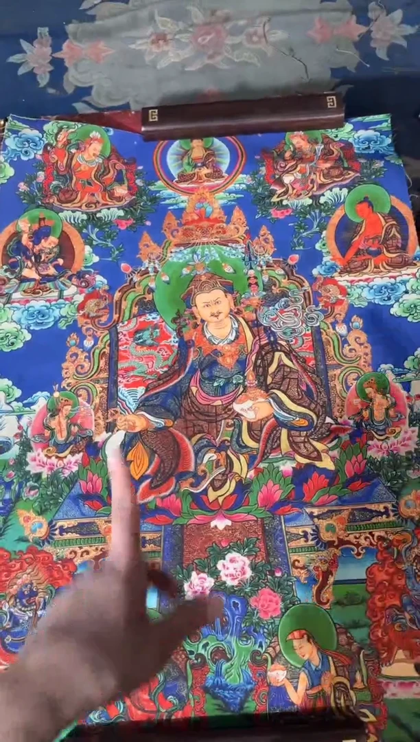 卷轴画龙妹的唐卡tk16