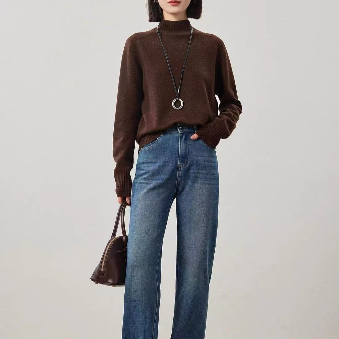 24年秋冬新款时尚百搭气质休闲套头针织衫ZZ002（24M508）