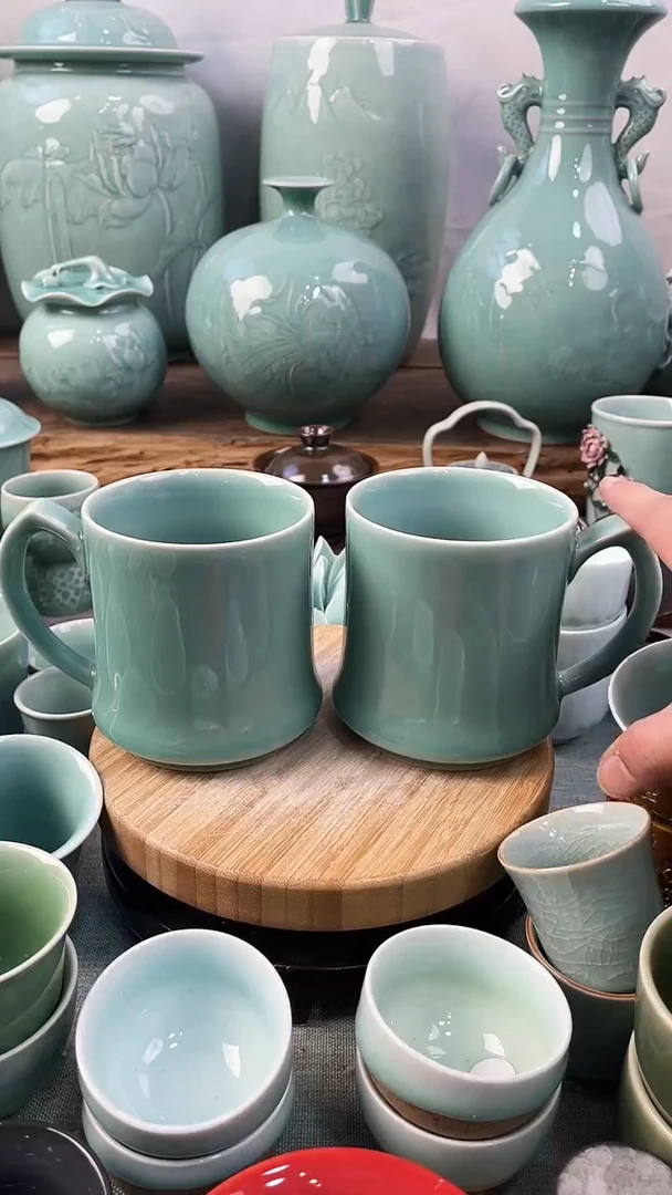 【闪购商品】2个 特价 微瑕 慧仙青瓷