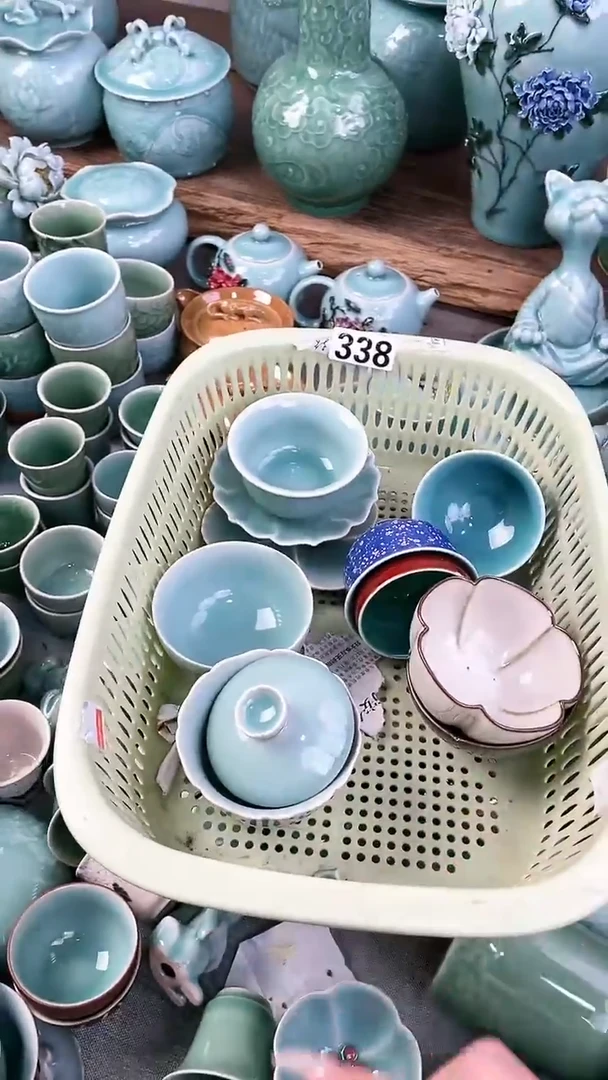 338特价福利 微瑕 慧仙青瓷