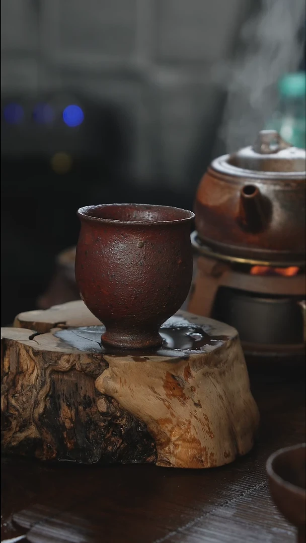 紫砂全手工花神杯