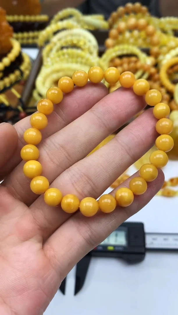 裸石琥珀未镶嵌手串