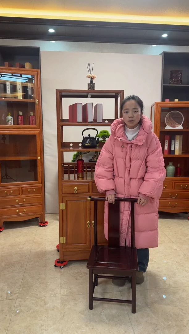 黑酸枝木类家具南美黑酸枝靠背椅1对