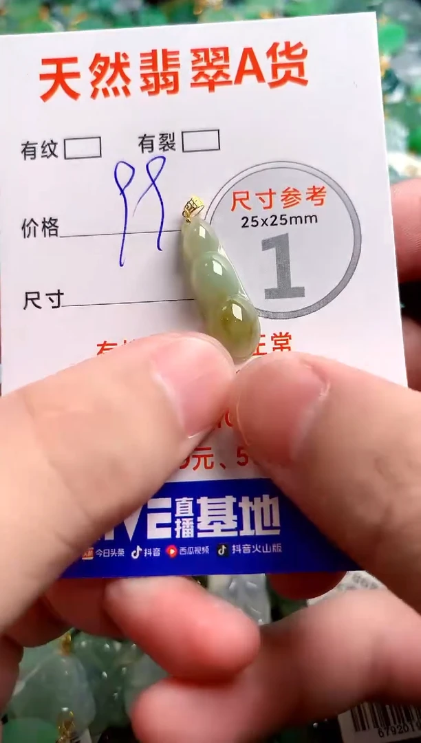 翡翠18K金镶嵌颈饰24000627