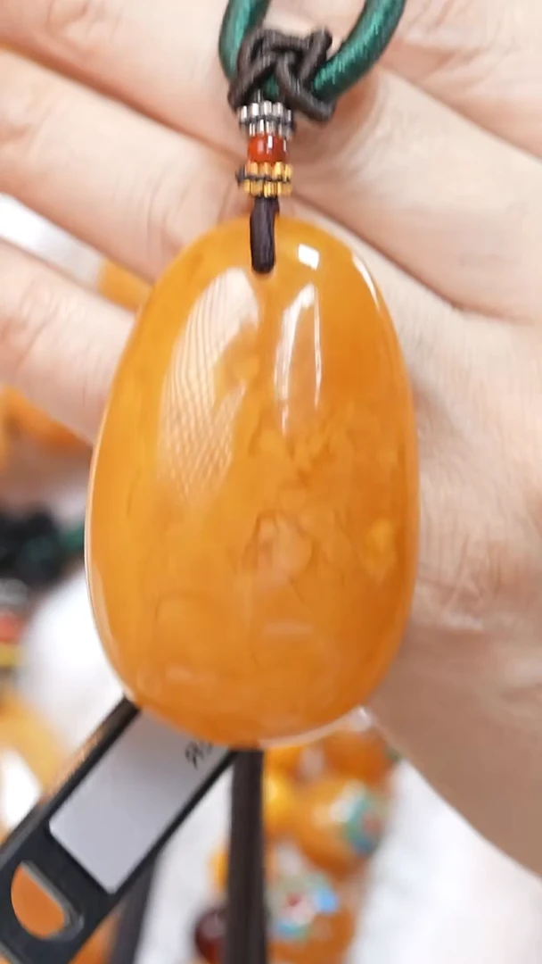 蜜蜡颈饰未镶嵌4492天然蜜蜡珠宝奇石云端妖孽全部保真