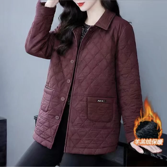 大码女装秋冬新款显瘦气质遮肉简约时尚百搭宽松外套ZSX25A0547现