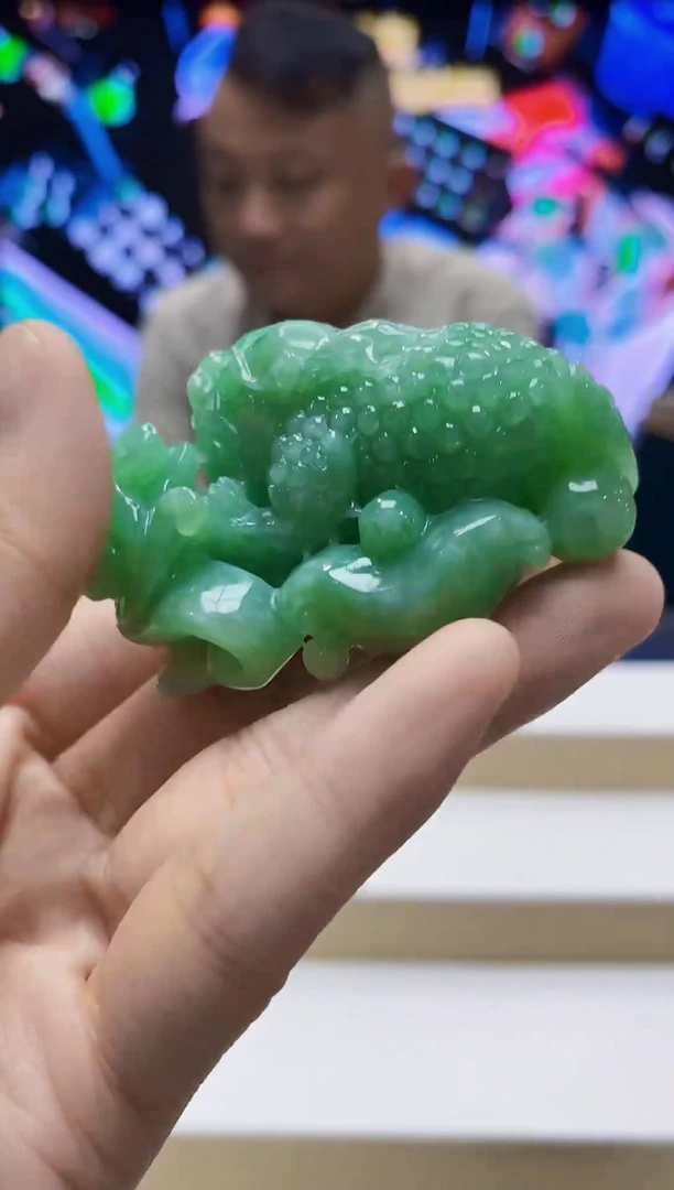 未镶嵌定制翡翠-毛货挂件  （赠珠链，赠底座）21