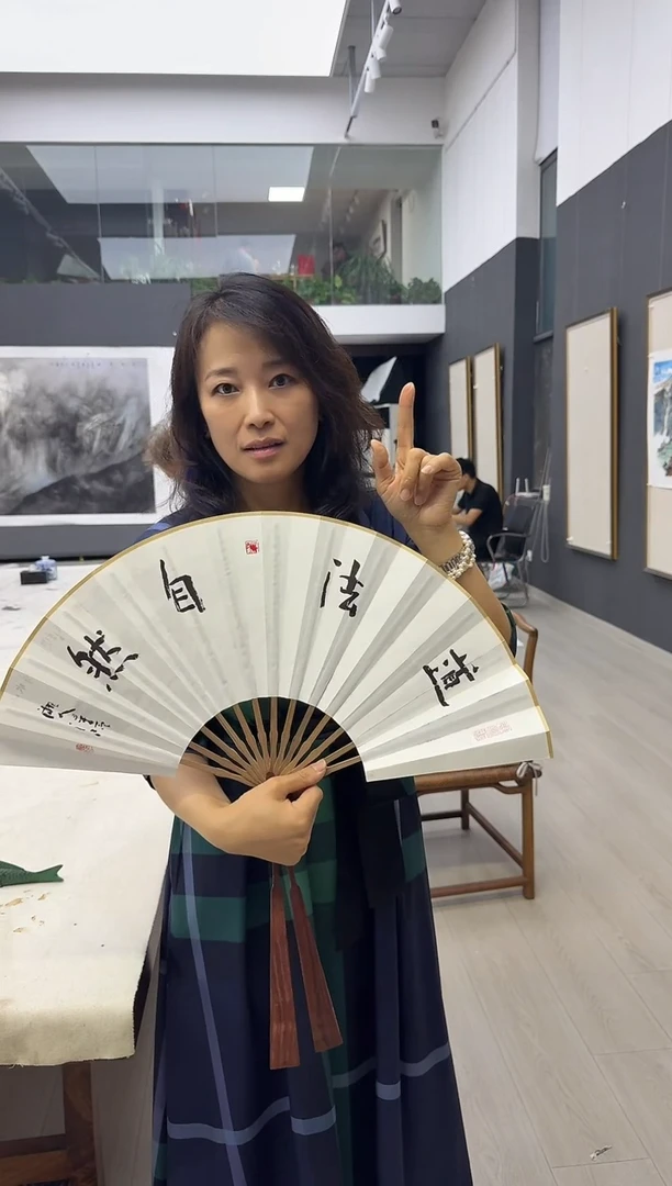 折扇1炳山艺术-----浔陌书画作品--扇子
