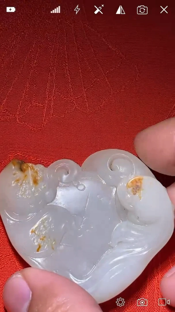 未镶嵌和田玉把件连年有余 YX