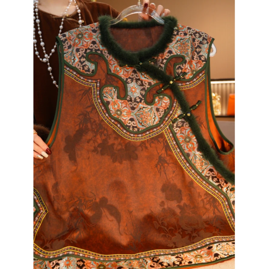 【绿野仙踪】秋冬季保暖国风叠穿马甲2025C06865佳佳-大女王仓