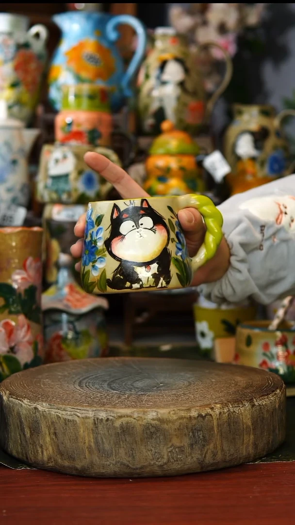 陶瓷117景德镇手工手绘釉下彩