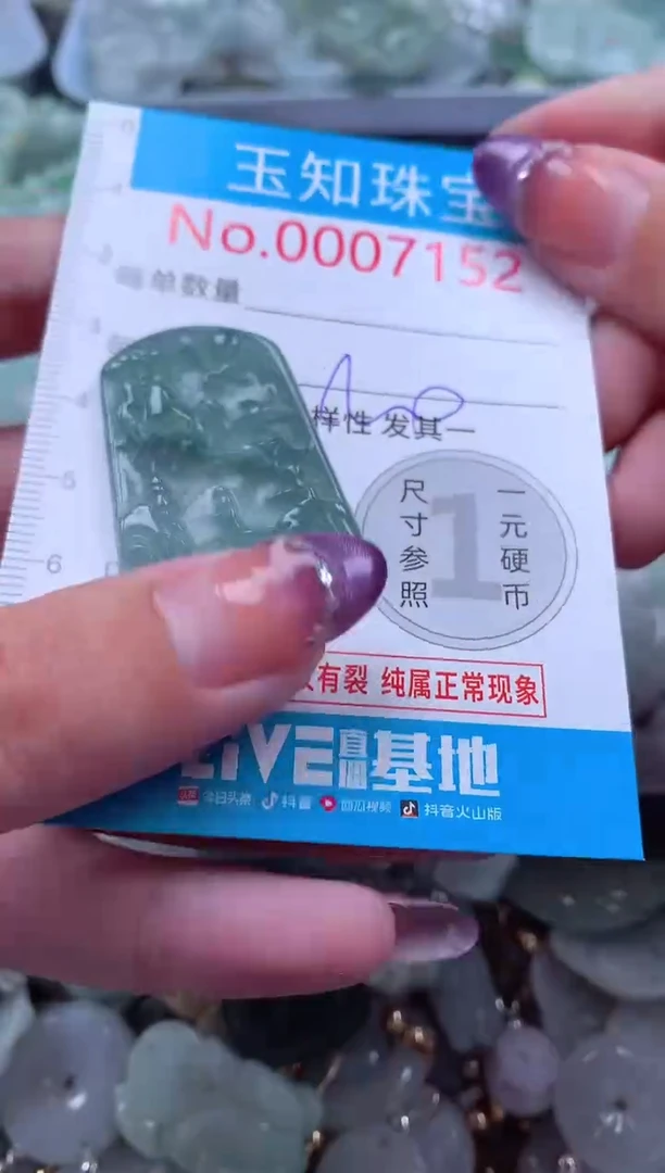 翡翠未镶嵌吊坠(不含链)7152