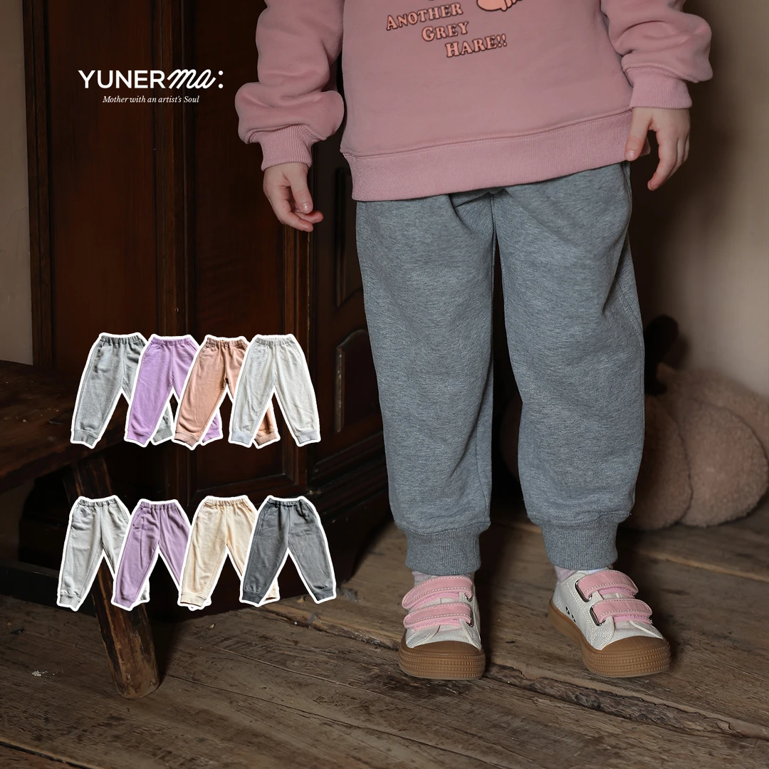 允儿妈女童秋冬经典加绒休闲运动裤宝宝冬季加厚束口裤儿童裤子潮