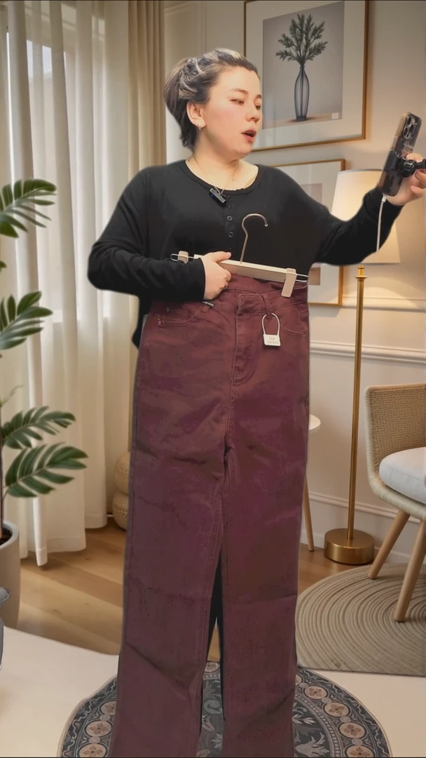 女款春款百搭裤子 安哥拉和 59