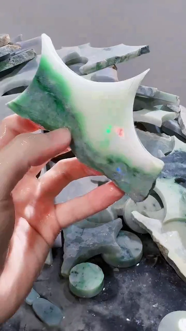 裸石翡翠缅甸翡翠A货文3961