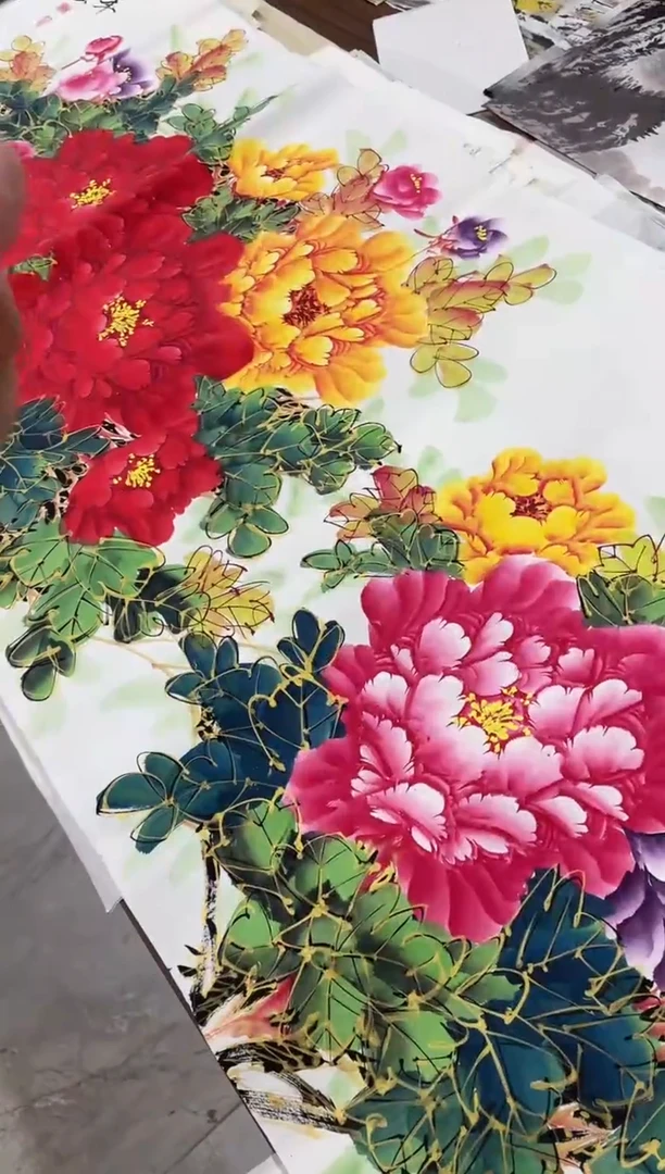 国画融易专属链接-牡丹带证书