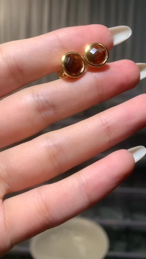 银S925镶嵌耳饰水晶【宝石世家严选】