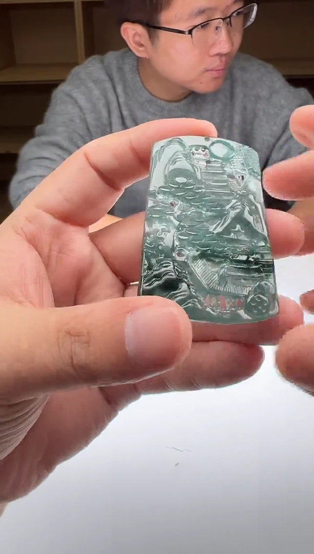 吊坠(不含链)未镶嵌翡翠山水