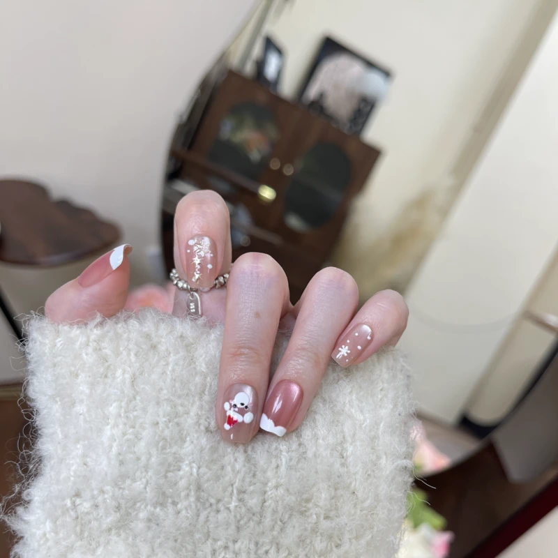 【41小雪熊】Thankokay辛小七穿戴甲气质轻奢高级感美甲甲片