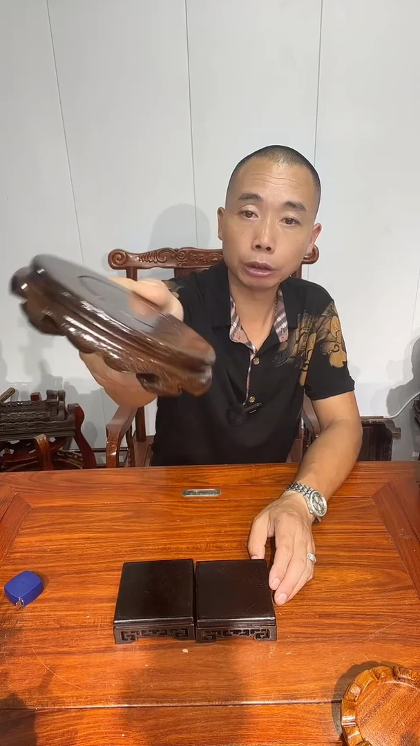 木买一送一非花细花底座黑10*10*3.6