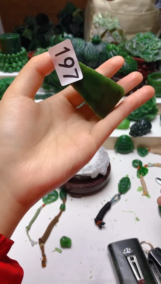 未镶嵌和田玉（碧玉）把件灬**灬1