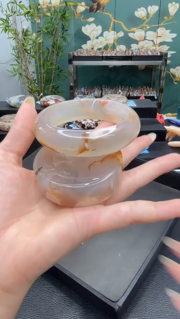 未镶嵌手镯石英质玉C123(61圈赠送镯心)