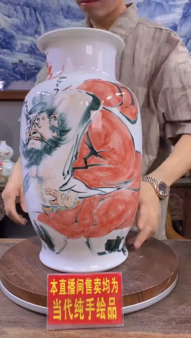 吴义松陶瓷联盟手绘陶瓷编码：8632