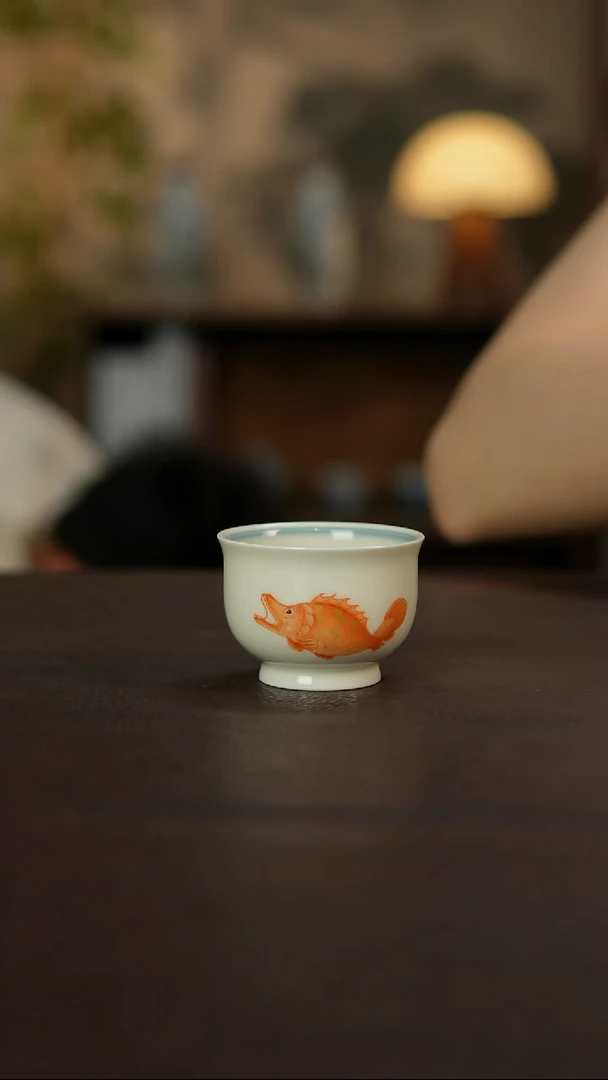 杯景德镇陶瓷杯碗柴烧多人