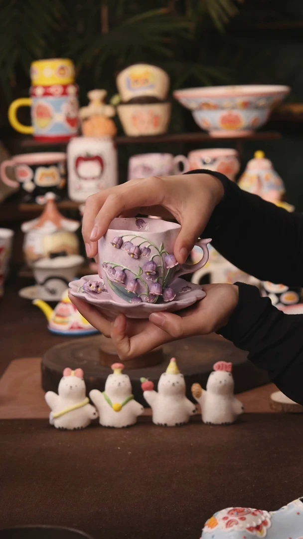 杯子景德镇原创手作陶瓷