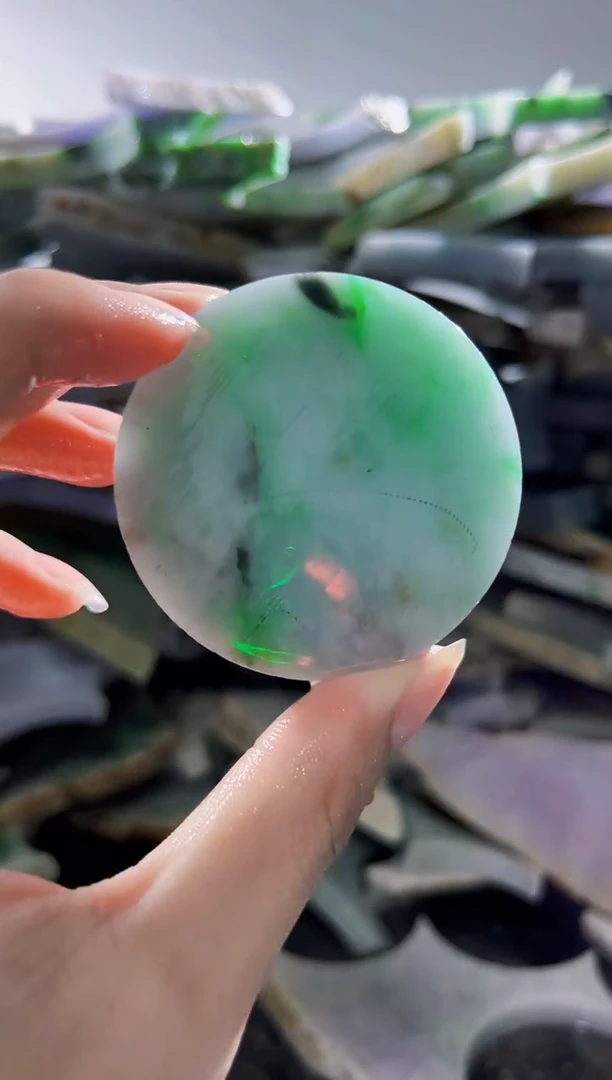 裸石翡翠缅甸翡翠A货陈5615